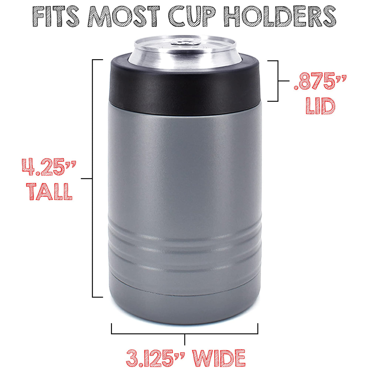4-in-1 Insulated 12 oz Can Cooler - Blank