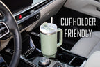 40 oz Travel Mug with Straw & Handle - Custom Engraved