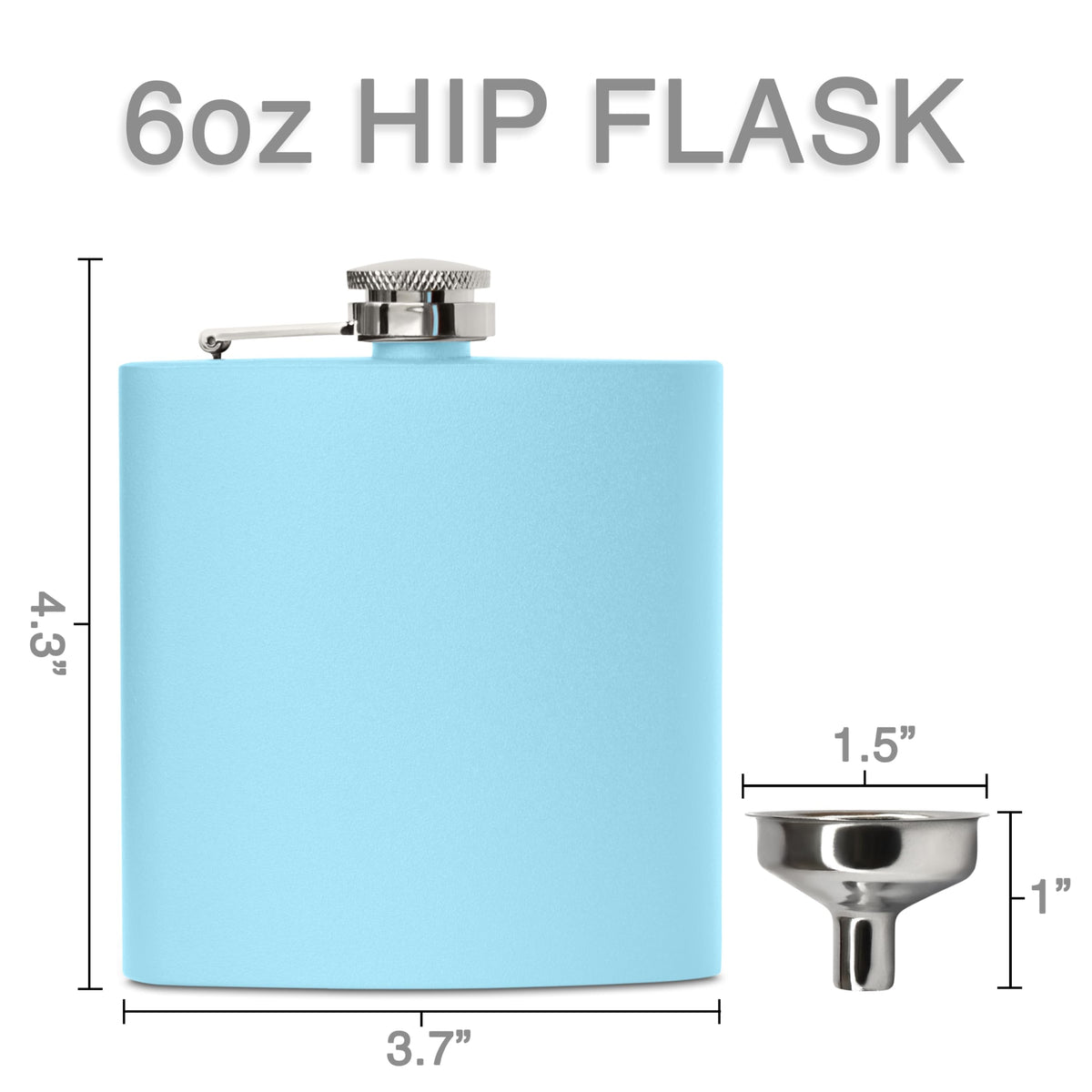 6 oz Hip Flask - Custom Engraved