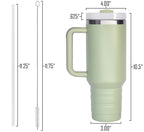 40 oz Travel Mug with Straw & Handle - Custom Engraved