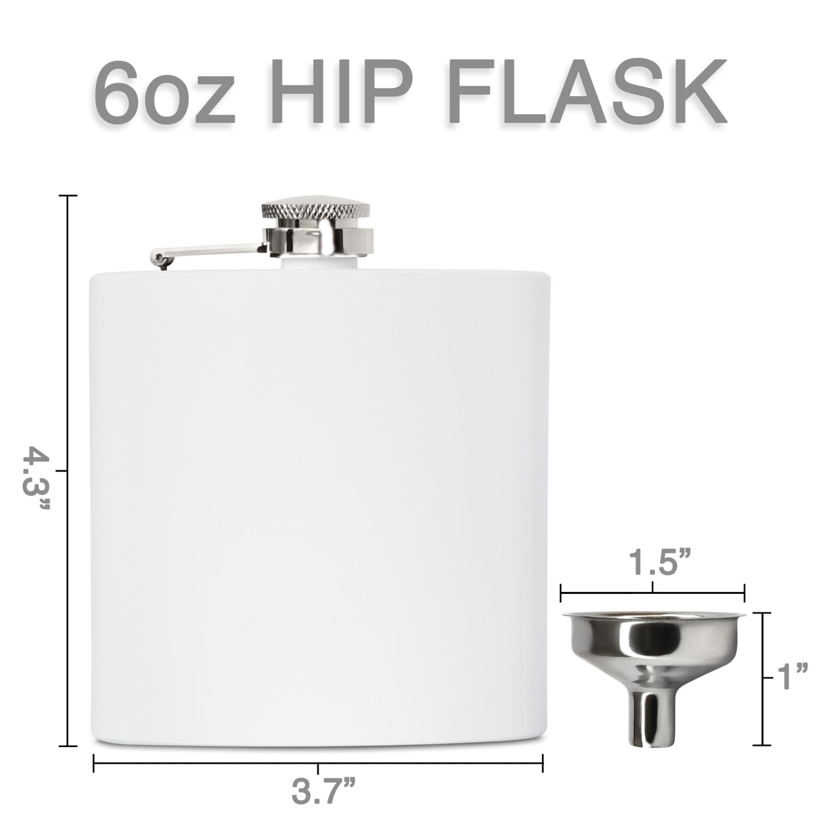 6 oz Hip Flask - Custom Engraved