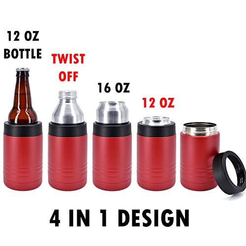 4-in-1 Insulated 12 oz Can Cooler - Blank