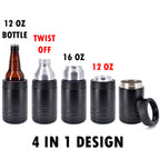 4-in-1 Insulated 12 oz Can Cooler - Blank