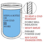 4-in-1 Insulated 12 oz Can Cooler - Blank