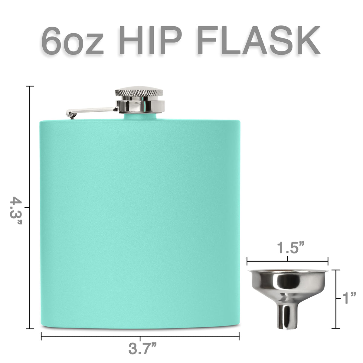 6 oz Hip Flask - Custom Engraved