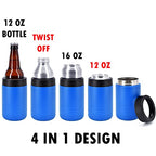4-in-1 Insulated 12 oz Can Cooler - Blank