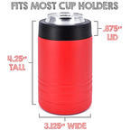 4-in-1 Insulated 12 oz Can Cooler - Blank