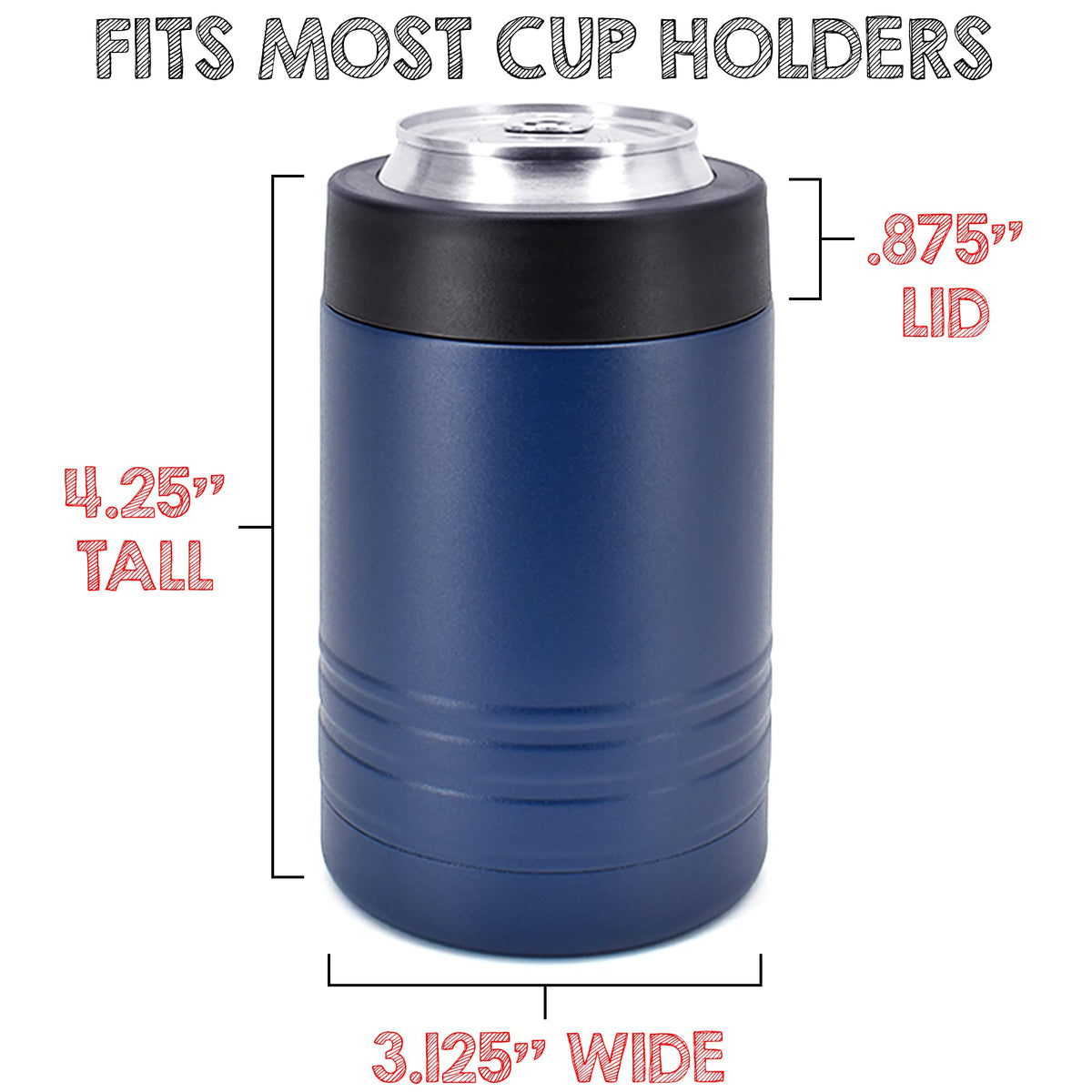 4-in-1 Insulated 12 oz Can Cooler - Blank