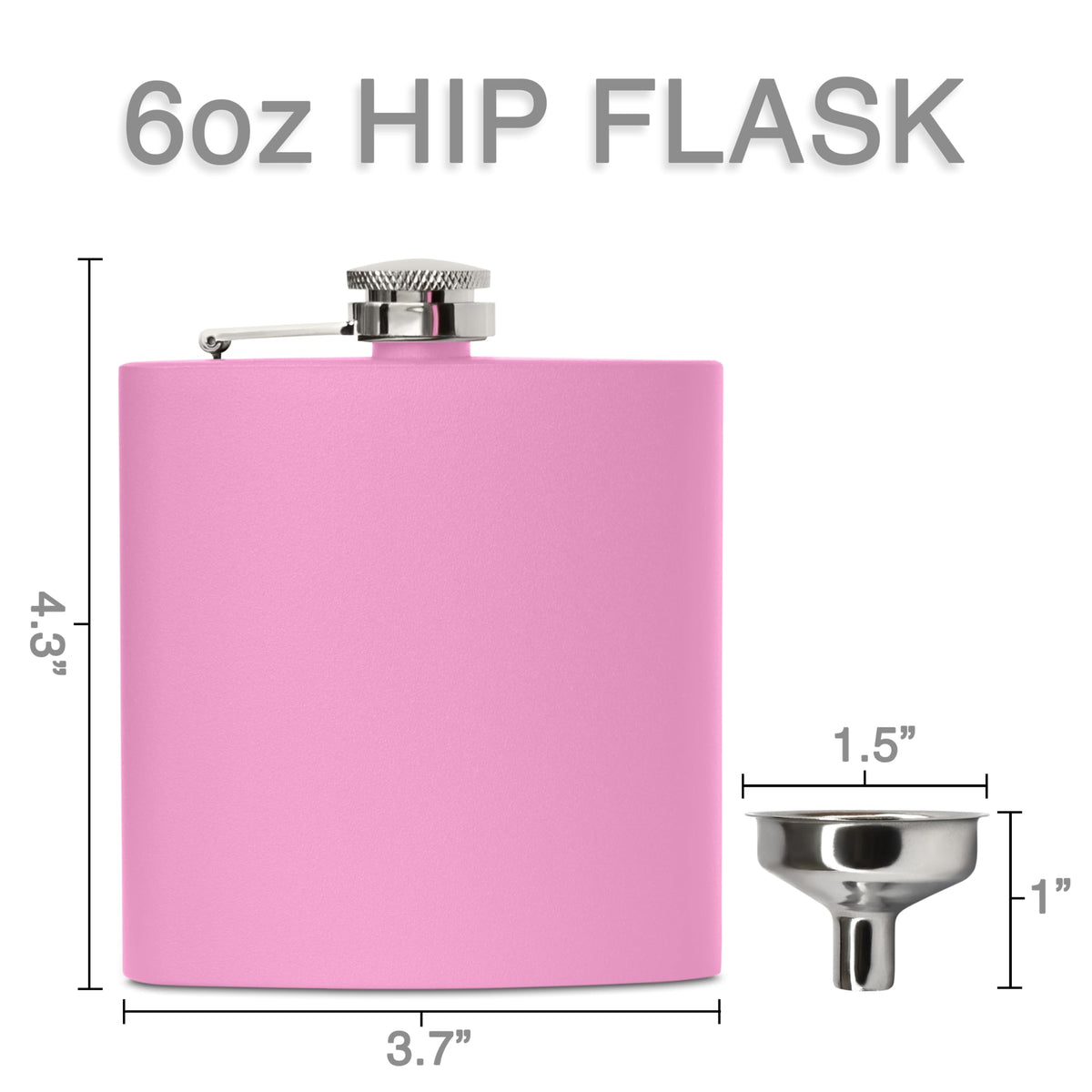 6 oz Hip Flask - Custom Engraved