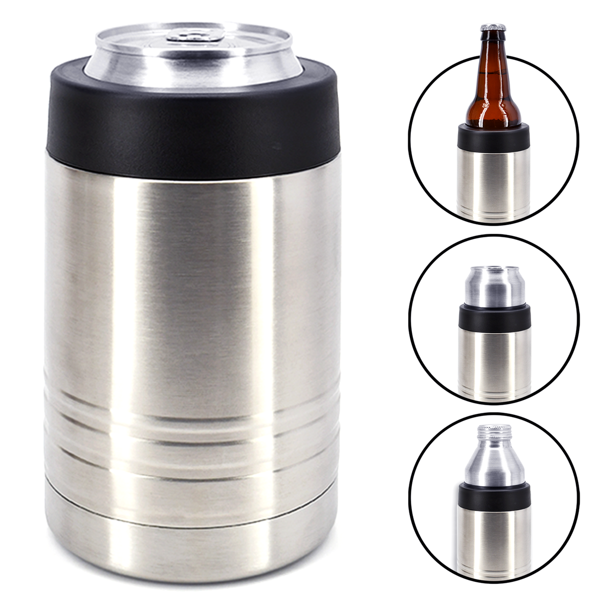 4-in-1 Insulated 12 oz Can Cooler - Blank