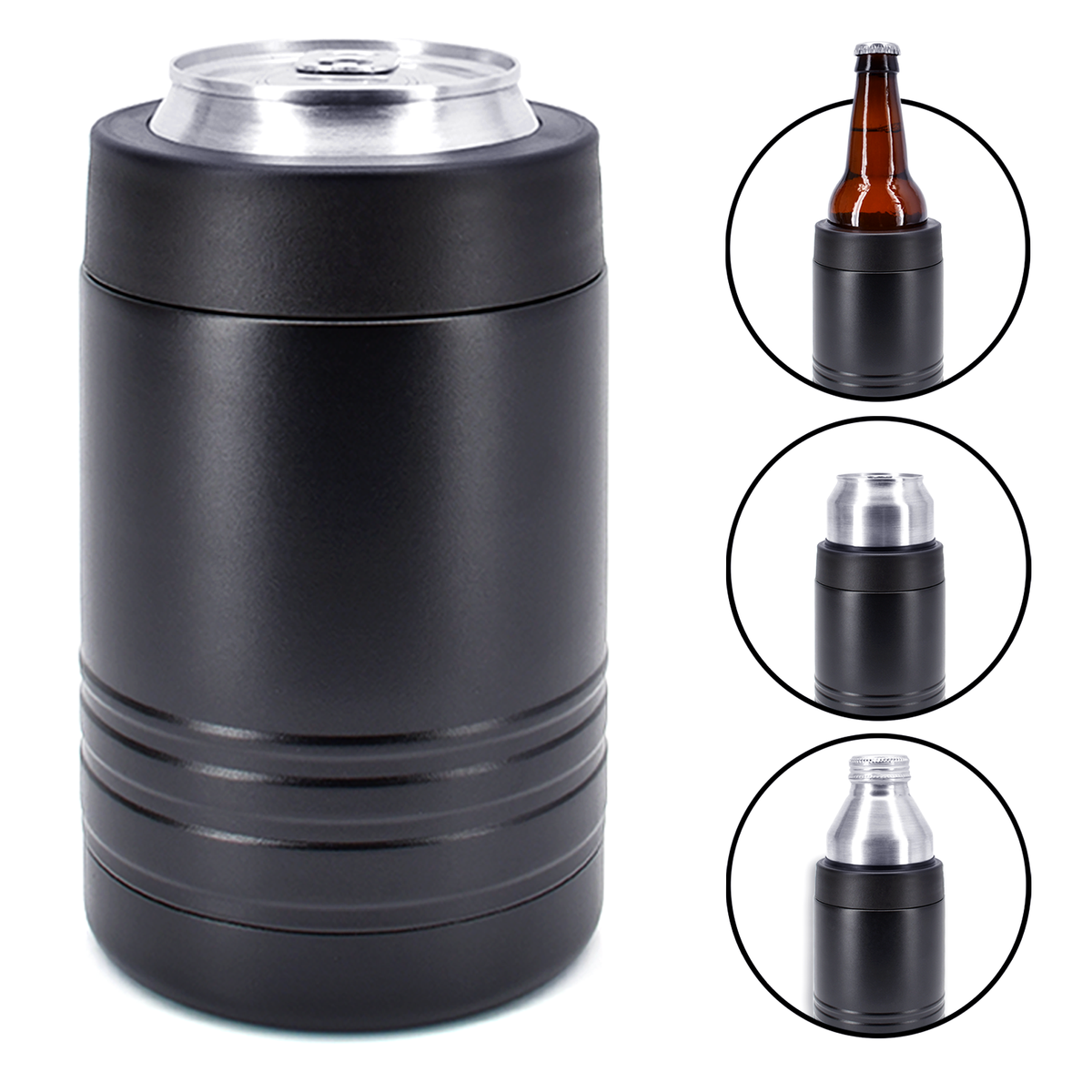 4-in-1 Insulated 12 oz Can Cooler - Blank