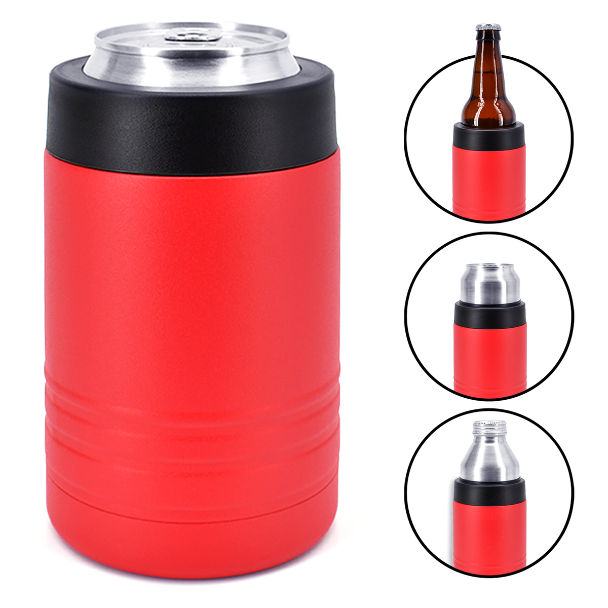 4-in-1 Insulated 12 oz Can Cooler - Blank