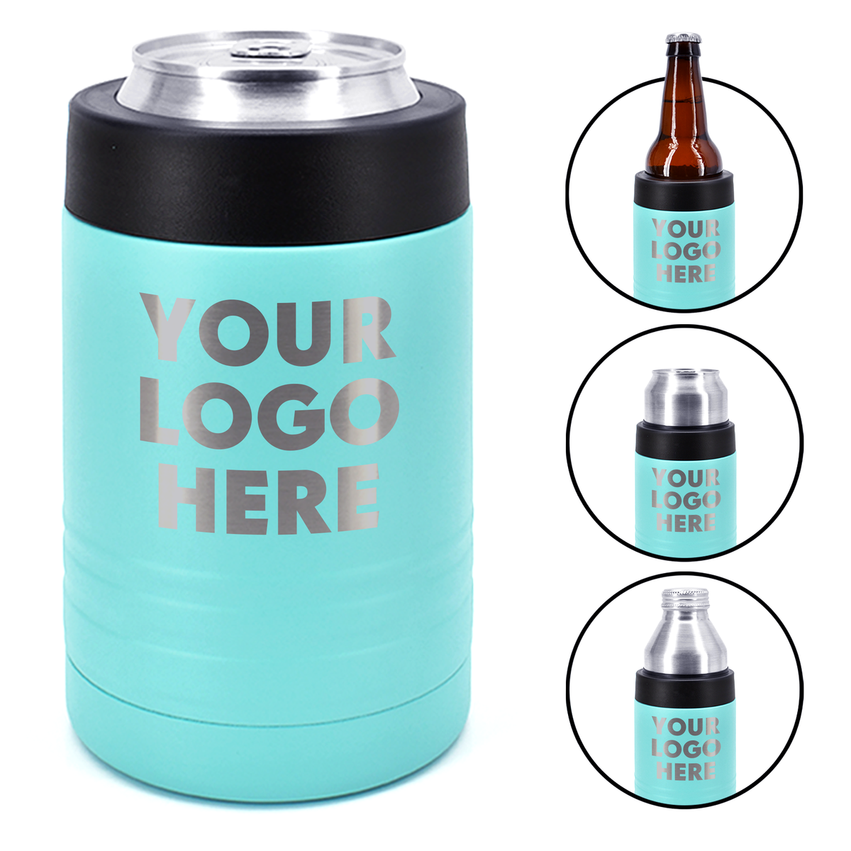 4-in-1 Insulated 12 oz Can Cooler - Custom Engraved