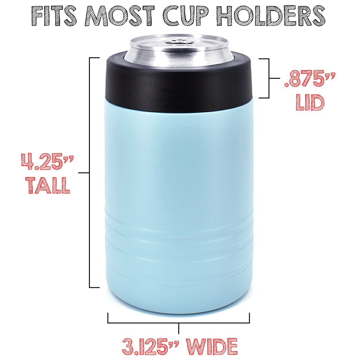 4-in-1 Insulated 12 oz Can Cooler - Blank