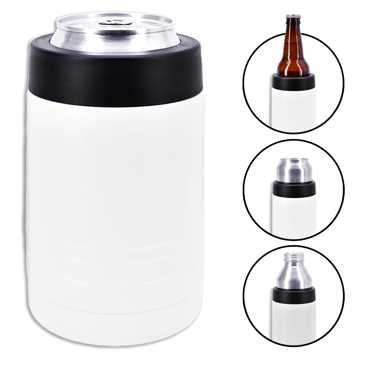 4-in-1 Insulated 12 oz Can Cooler - Blank