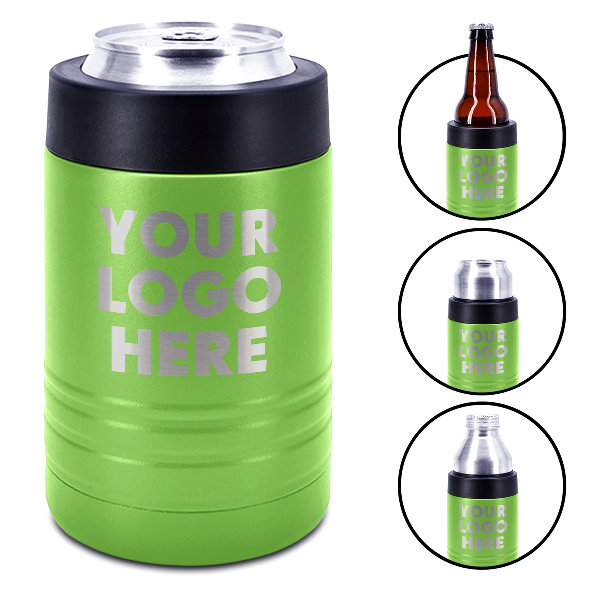 4-in-1 Insulated 12 oz Can Cooler - Custom Engraved