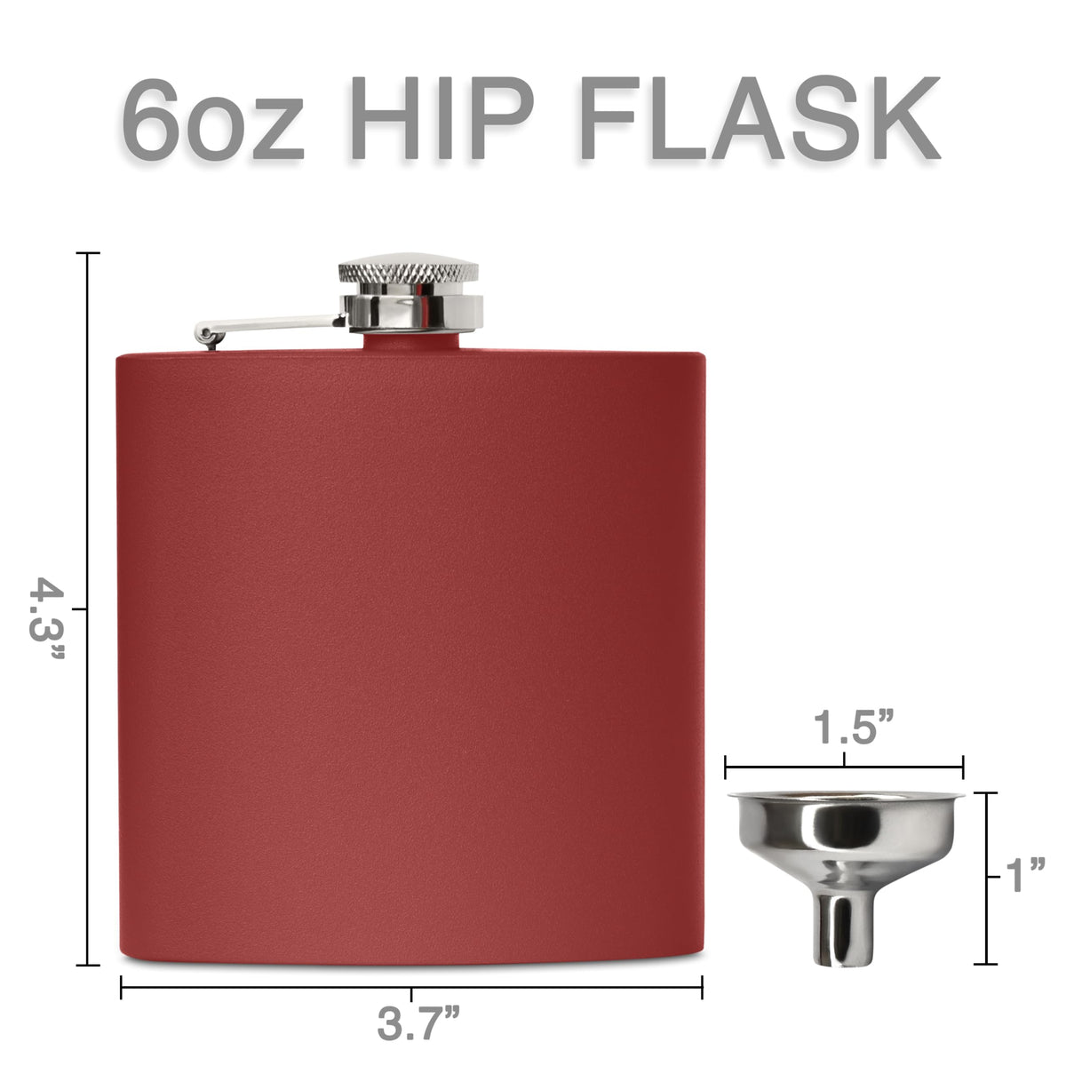 6 oz Hip Flask - Custom Engraved