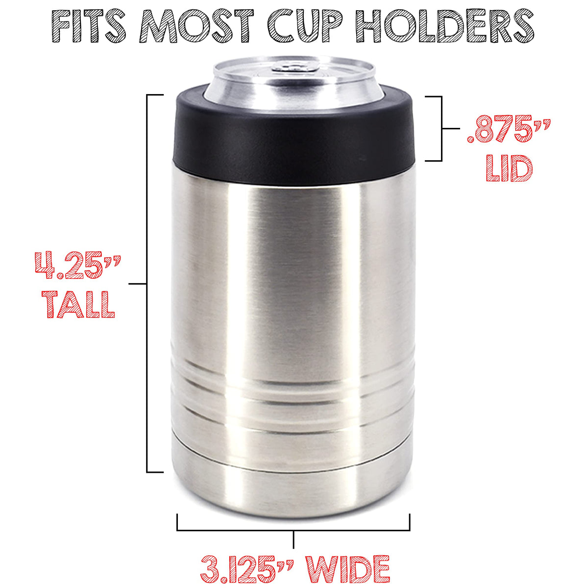 4-in-1 Insulated 12 oz Can Cooler - Blank