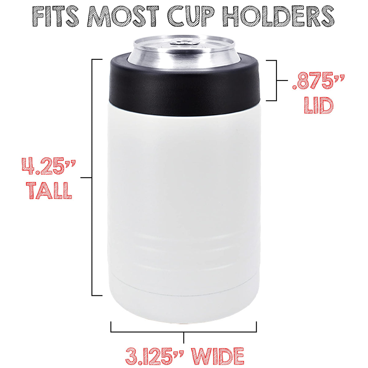 4-in-1 Insulated 12 oz Can Cooler - Blank