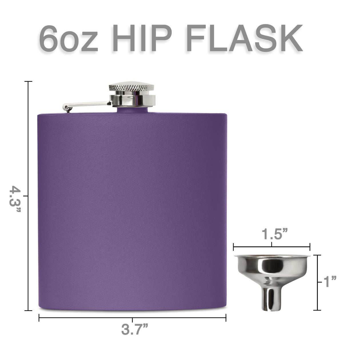 6 oz Hip Flask - Custom Engraved