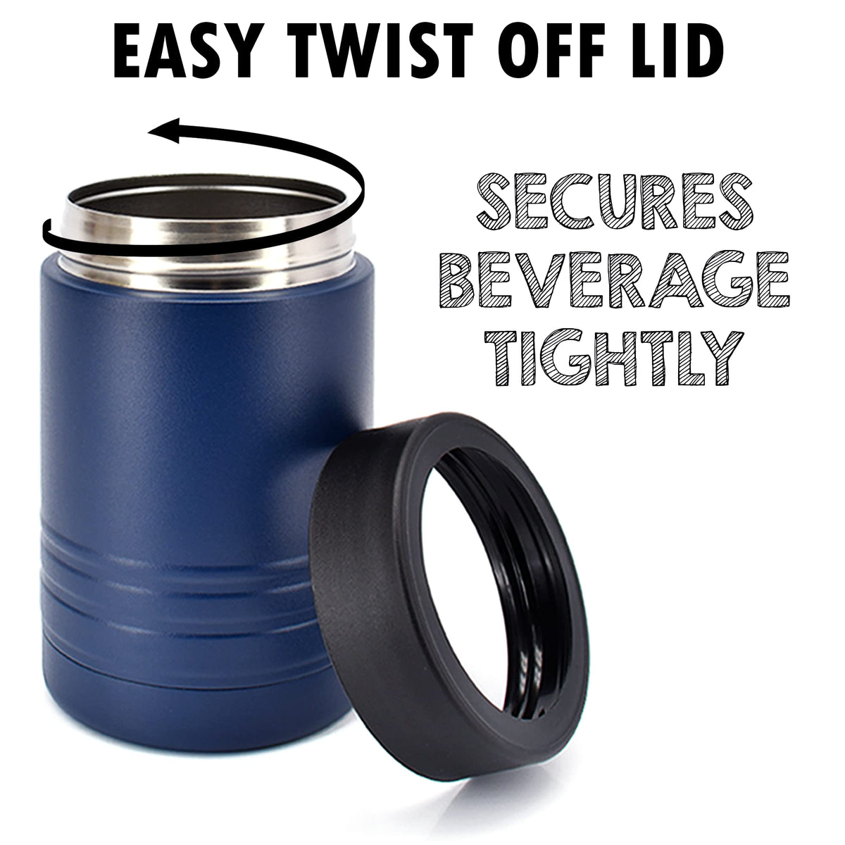 4-in-1 Insulated 12 oz Can Cooler - Blank